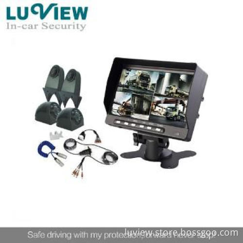 trailer rear view camera system with side view camera for trucks